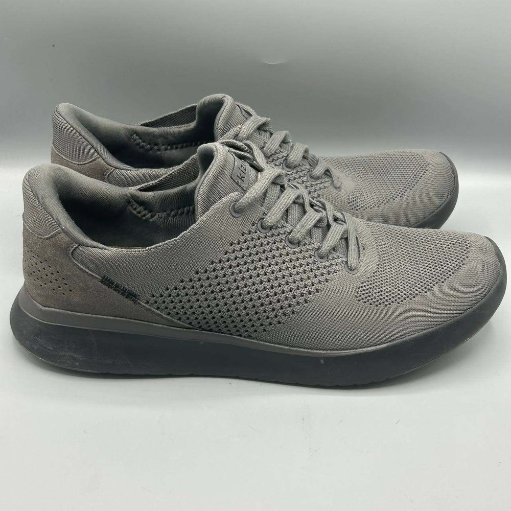 Kizik Lima Sneakers Shoes‎ Men 11 Grey Knit Hands Free Slip On DLMGT05-1D